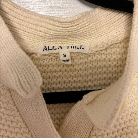 Alex Mill Women’s Button-Front Cardigan Sweater Cream Knit Size Small - Picture 12 of 15